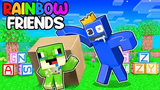 MAVİ CANAVARA DÖNÜŞTÜM SAKLAMBAÇ OYNADIK! - Minecraft (Rainbow Friends)