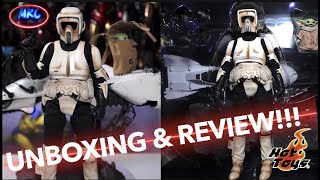 Hottoys Scout Trooper \u0026Speeder Bike | The Mandalorian | UNBOXING \u0026 REVIEW!!!