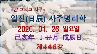 일진(日辰) 사주명리학_제446강_2020년 01월 26일(기해년 정축월 무진일)_무토 축월생 무진일주