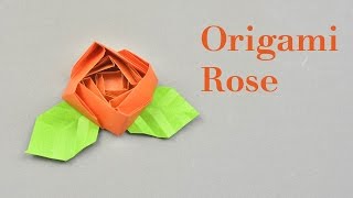 Origami Rose Easy - How To Make an Origami Rose Tutorial | Creative DIY