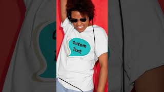 Custom Personalized Speech Bubble Unisex T-shirt