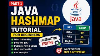 Java HashMap Tutorial Part 1 | Automation Testing | Java Collections Framework