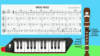 Woo Hoo - Brano facile per flauto o melodica VECCHIA VERSIONE