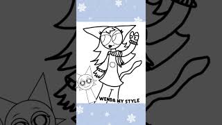 Drawing wenda my style #sprunki #animation #wenda #mystyle #art #incredibox #drawing #shorts #fyp