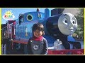 Ryan meets Giant Real Life Thomas and Friends Trains at ThomasLand Amusement Park