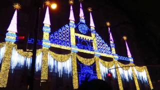 Saks Fifth Avenue Holiday Light Show 2015 Christmas サックス・フィフスアベニュー・クリスマス・ライトショー