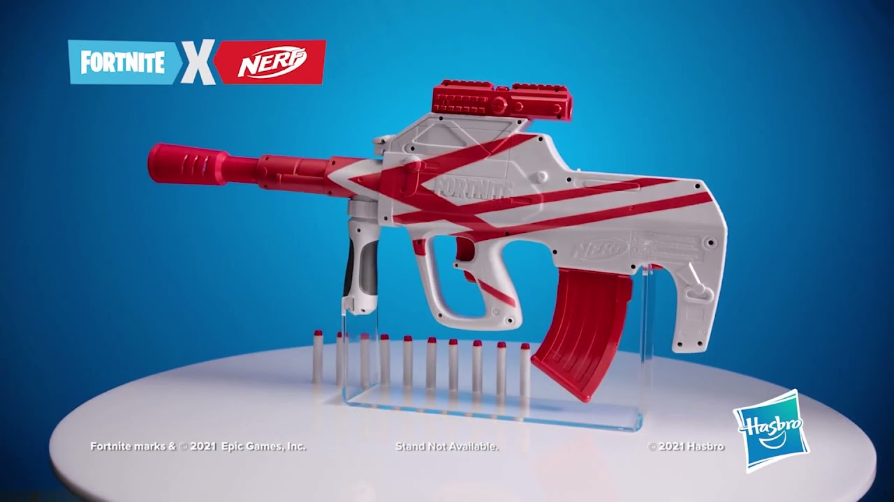 NERF Fortnite B-AR Blaster - Smyths Toys - YouTube