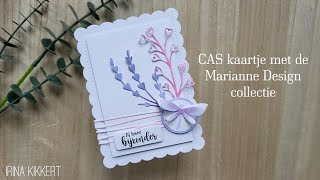 CAS kaartje met de Marianne Design Collectie