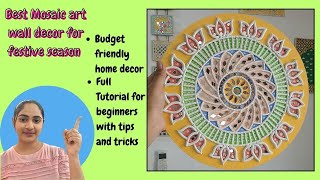 Festive Lippan Art on a Budget: Step-by-Step Tutorial for Beginners!