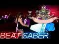 Beat Saber || Feel Good by Gorillaz (Expert+) First Attempt || Mixed Reality