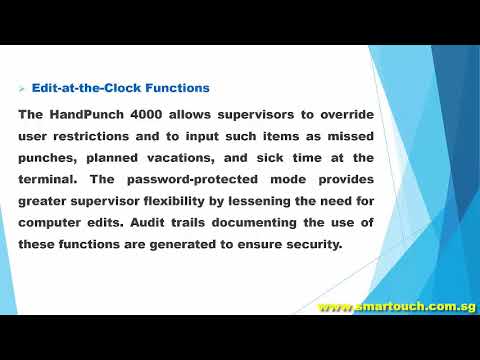 Access Control System Johor Integrated with HandPunch Time Clock 4000 Special Features and Demo Access Control System Johor Integrated with HandPunch Time Clock 4000 Special Features and Demo