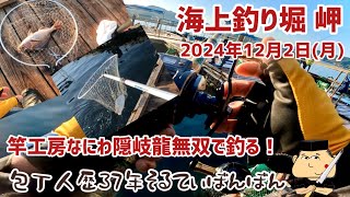 #282【海上釣り堀 岬 2024年12月2日(月)】【そるてぃぼんぼん生誕60周年記念モデル・竿工房なにわ 隠岐龍無双マルチズーム290-380で釣る！】