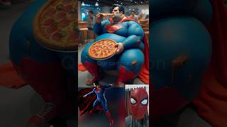 funny fat superheroes is eating pizza 💥Marvel & DC-All Characters #marvel #avengers #shorts