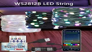 WS2812B RGB LED StringTransparent Green Black Wire Addressable Wedding Garland Decoration Review