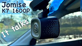 Jomise K7 1600P - The Car Dash Cam That Talks \u0026 Easy To Install!