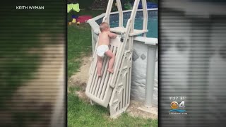 Viral Video Of Toddler Climbing 'Un-climbable' Ladder Highlights Pool Dangers