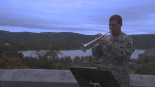 SFC Dill plays Reveille