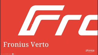 Webinar: Малий комерційний інвертор Fronius Verto (UA)