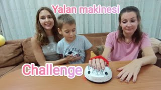 YALAN MAKİNESİ CHALLENGE! KİM YALAN SÖYLÜYOR? KİM DOĞRU SÖYLÜYOR? EĞLENCELİ CHALLENGE💗