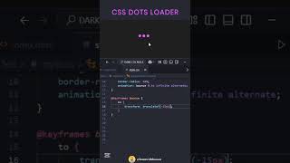 Three Dots Loader Animation pure CSS | Pure Css Dot Loader Animation Using HTML And CSS | CodeMinds
