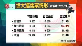 總售票率逾85% 台北世大運票房史上之最 2017-08-30 TITV 原視新聞