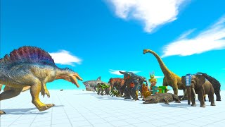 Spinosaurus vs boss factions animal revolt battle simulator