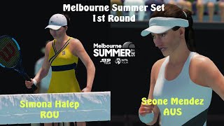 Melbourne Summer Set 2023 | Simona Halep vs Seone Mendez | 1st Round | AO Tennis 2