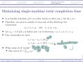 [OR1-Modeling] Lecture 3: Integer Programming #8 Machine scheduling: Completion time minimization