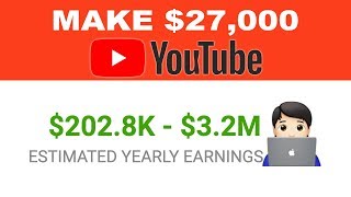 Get Paid $27,000 uploading Simple Videos On Youtube - Make Money Online