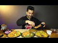 singapuri fried rice desi ghee kadai paneer sarso ka saag kurkure momo pakal paneer food mukbang