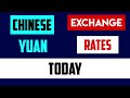 CHINESE YUAN RENMINBI EXCHANGE RATES TODAY 15 JULY 2024 今日人民币汇率 今日人民幣匯率(Jīnrì rénmínbì huìlù)