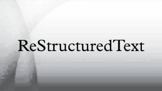 ReStructuredText HD