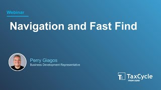 Navigation and Fast Find (Webinar)