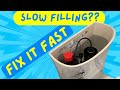 Repair a Slow Filling Toilet Like a PRO in Less than 5 Minutes