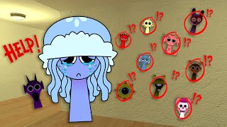 Sad Sprunki CRYING Aurelia Sprunki ASKING ME FOR HELP in a scary hotel in Garry's Mod