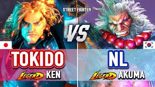 SF6 🔥 Tokido (Ken) vs NL (Akuma) 🔥 SF6 High Level Gameplay