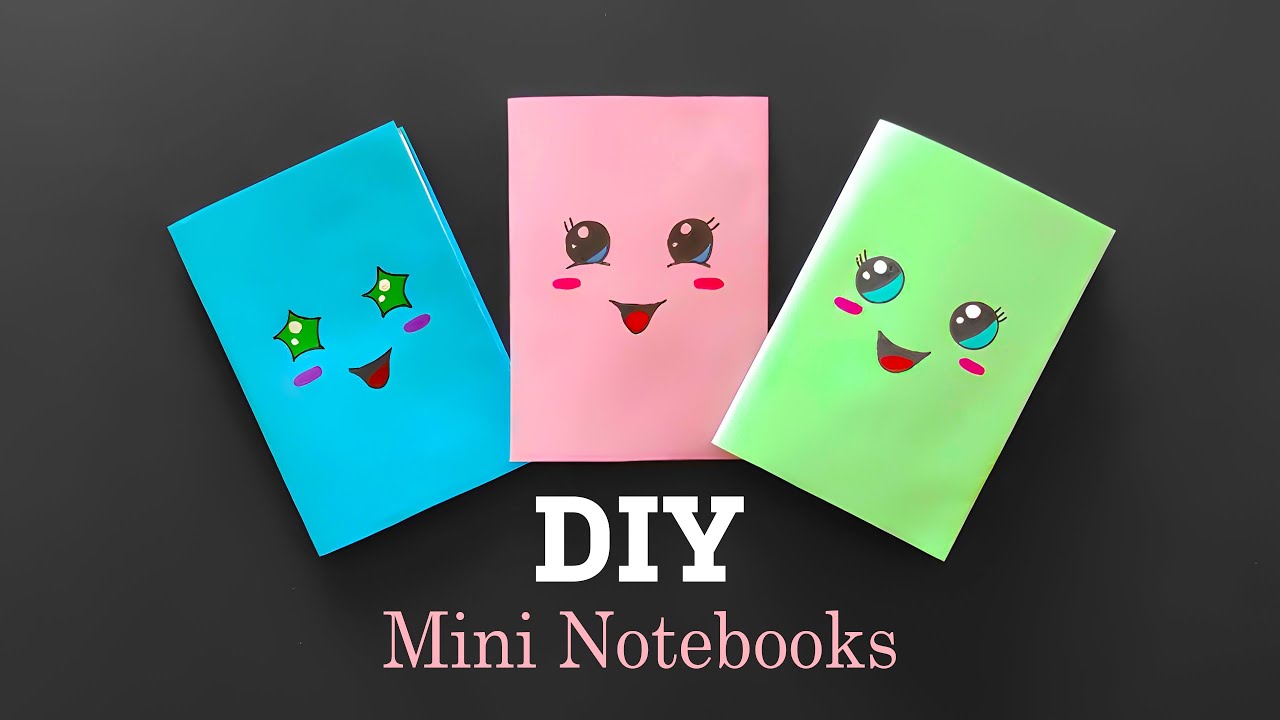 Diy Mini Notebook Back To School A4 Paper Youtube