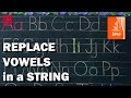 JAVA Replace vowels in a string