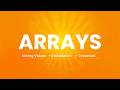 Arrays – Storing Values, Initialization and Traversal