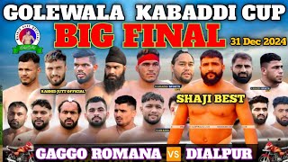 SUPER FINAL DIALPUR 🆚 DAGGO ROMANA KABADDI MATCH GOLEWALA FARIDKOT  KABADDI TOURNAMENT 31 DEC 2024