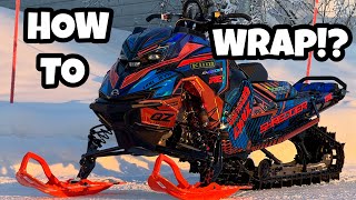 HOW TO WRAP A SLED? - MITEN TEIPATA KELKKA? #lynxsnowmobiles #wrapping #snowmobile