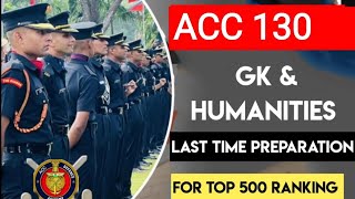 Gk \u0026 Humanities Imp Questions for ACC 130 | ACC 131 Exam