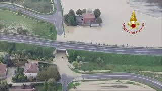 Alluvione Emilia Romagna, in elicottero tra Bologna e Reggio Emilia