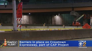 New Barriers In Place On Crosstown Expressway