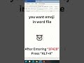 How to Insert Emojis in Word Easy Unicode Method