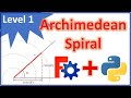 FreeCAD: Python scripting tutorial | How to design an Archimedean spiral