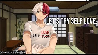 Shoto Todoroki comforts you after self-harm. (Shoto x Self harm victim)