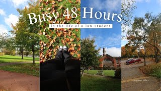 busy 48 hours in the life of a law student | productive autumn vlog 🍁