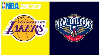 LOS ANGELES LAKERS vs NEW ORLEANS PELICANS - NBA 2K23 Gameplay Highlights (No Commentary)