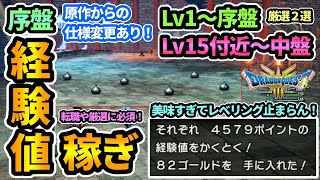 【ドラクエ3リメイク】序盤美味すぎる経験値稼ぎ2選💎原作から仕様変更ありの"メタスラ狩り"＆"しあわせのくつ"レベル上げを紹介！転職や厳選に必須！【ドラゴンクエストIIIそして伝説へ】#攻略 #DQ3